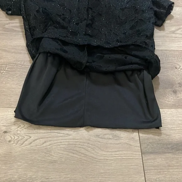 En Focus Studio Women's Black Lace Textured dress size 4 - Picture 9 of 9